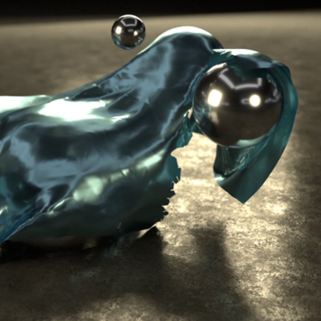 Fracture Modifier Fake Cloth Tearing with Spheres Demo preview image 1